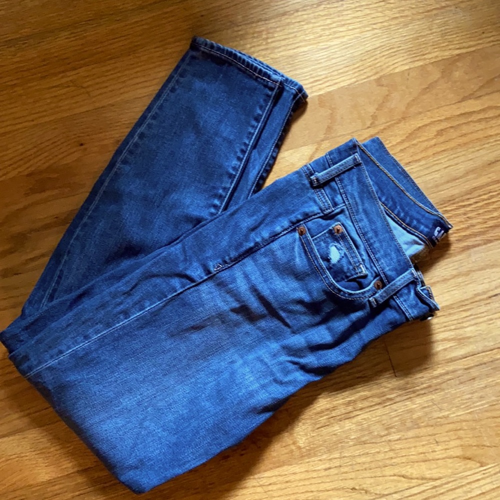 Gap denim true skinny jeans size 4 blue denim